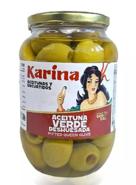 Karina - Duże zielone oliwki Gordal, bez pestek - 850 ml