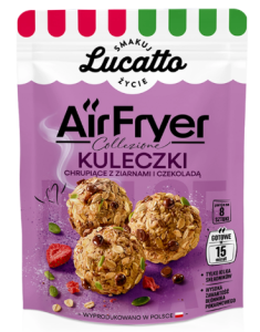 Lucatto - Air Fryer Kuleczki Chrupiące z ziarnami i belgijską czekoladą - 300 g