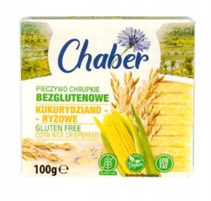 Chaber - Pieczywo chrupkie kukurydziano-ryżowe bezglutenowe - 100 g