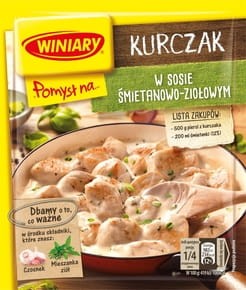 Winiary - Pomysł na... Kurczak w sosie śmietanowo-ziołowym - 30 g