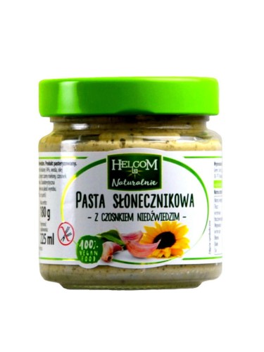 Helcom - Pasta słonecznikowa z czosnkiem niedźwiedzim - 180 g