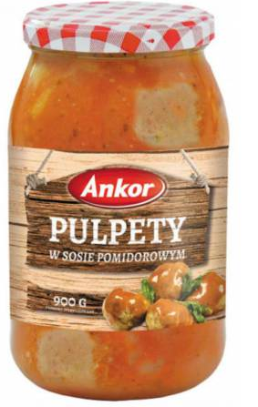 Ankor - Pulpety w sosie pomidorowym - 900 g