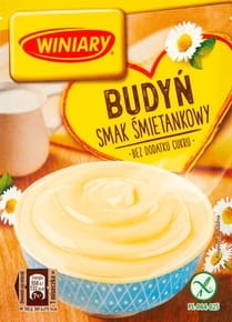 Winiary Budyń bez dodatku cukru smak śmietankowy - 60 g