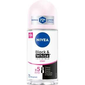 NIVEA Black&White Invisible Clear - Antyperspirant w kulce - 50 ml
