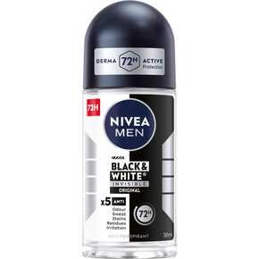 Nivea Men - Invisible Black & White Power, Deo Roll-on - 50 ml
