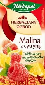 Herbapol Herbaciany Ogród Herbatka owocowo-ziołowa Malina z cytryną - 54 g (20 torebek)