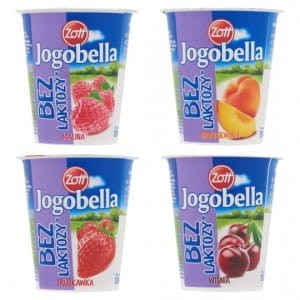 Zott Jogobella Jogurt bez laktozy standard mix smaków - 150 g
