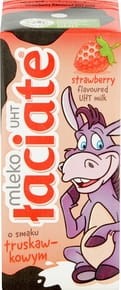 Łaciate - Mleko o smaku truskawkowym UHT - 200 ml