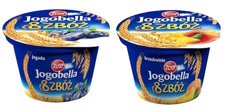 Zott Jogobella 8 zbóż Jogurt classic mix smaków - 200 g