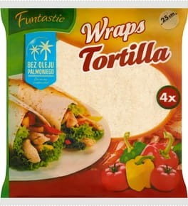 Funtastic - Tortilla pszenna - 250 g (4 x 62,5 g)