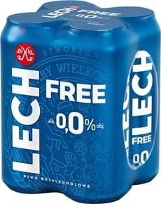Lech - Piwo bezalkoholowe Free - 2 l (4 x 500 ml)