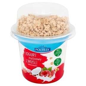 Polmlek - Jogurt malinowy z musli kokosowym - 210 g