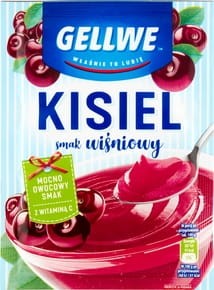 Gellwe - Kisiel smak wiśniowy - 38 g