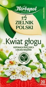 Herbapol Zielnik Polski Suplement diety herbatka ziołowa Kwiat Głogu - 40 g (20 torebek)