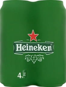 Heineken - Piwo jasne 5% - 2 l (4 x 500 ml)