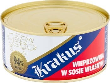 Krakus - Konserwa wieprzowina w sosie własnym - 300 g