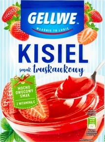 Gellwe - Kisiel smak truskawkowy - 38 g