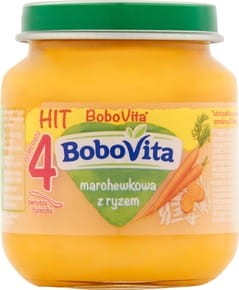 BoboVita - Marchewkowa z ryżem po 4 miesiącu - 125 g
