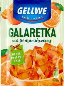 Gellwe - Galaretka smak pomarańczowy - 75 g