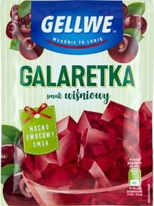 Gellwe - Galaretka smak wiśniowy - 75 g