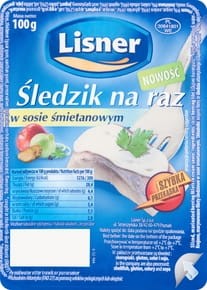 Lisner Śledzik na raz w sosie śmietanowym - 100 g