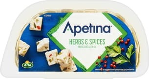 Apetina - Ser biały typu śródziemnomorskiego w zalewie olejowej z ziołami - 100 g