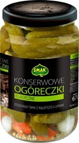 Smak - Ogóreczki konserwowe klasyczne - 670 g