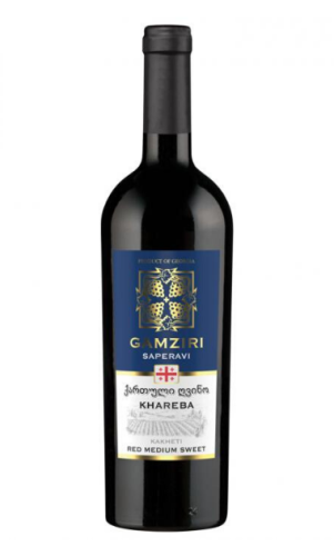 Gamziri - Wino Saperavi czerwone półsłodkie - 750 ml