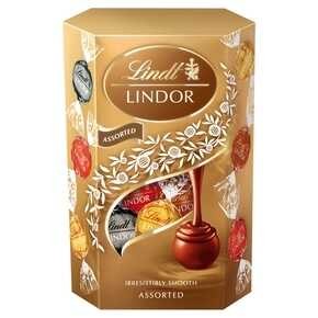 Lindt Lindor - Praliny z czekolady mlecznej białej i gorzkiej - 200 g