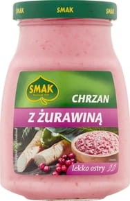 Smak - Chrzan z żurawiną lekko ostry - 175 g