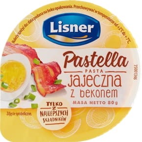Lisner Pastella Pasta jajeczna z bekonem - 80 g