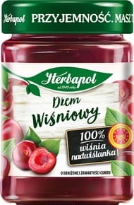 Herbapol Dżem wiśniowy o obniżonej zawartości cukru - 280 g