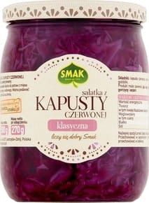 Smak - Sałatka z kapusty czerwonej klasyczna - 500 g
