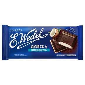 E. Wedel Czekolada gorzka z nadzieniem kokosowym - 100 g