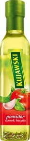 Kujawski - Olej rzepakowy z pierwszego tłoczenia z pomidorami czosnkiem i bazylią - 250 ml
