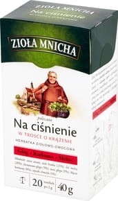 Herbapol Zioła Mnicha Herbatka ziołowa Na ciśnienie - 40 g (20 torebek)