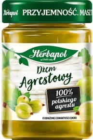 Herbapol Dżem agrestowy o obniżonej zawartości cukru - 280 g