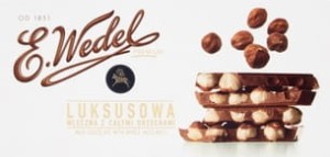 E. Wedel Czekolada luksusowa mleczna z całymi orzechami - 100 g