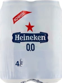 Heineken - Piwo bezalkoholowe - 2 l (4 x 500 ml)