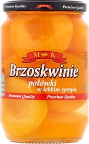 MK - Brzoskwinie połówki w lekkim syropie - 680 g