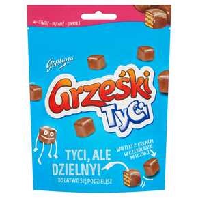Grześki Tyci - Wafelki z kremem w czekoladzie mlecznej - 120 g