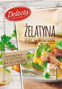 Delecta Żelatyna do mięs ryb warzyw i deserów - 50 g