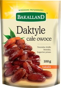 Bakalland - Daktyle całe owoce - 100 g