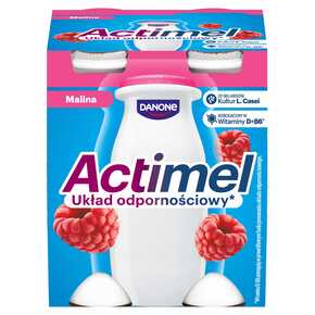 Actimel Napój mleczny o smaku malinowym - 400 g (4 x 100 g)