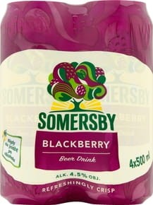 Somersby - Napój piwny Blackberry 4,5% - 2 l (4 x 500 ml)