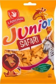 Lajkonik - Drobne pieczywo Junior Safari o smaku waniliowym - 125 g