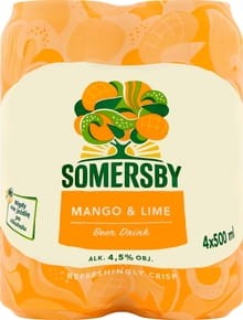 Somersby - Napój piwny Mango & Lime 4,5% - 2 l (4 x 500 ml)