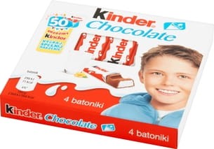 Batoniki z mlecznej czekolady z nadzieniem mlecznym