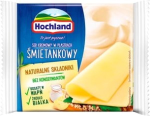Hochland - Ser kremowy w plastrach śmietankowy - 130 g