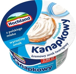 Hochland - Kanapkowy Kremowy serek twarogowy śmietankowy - 130 g